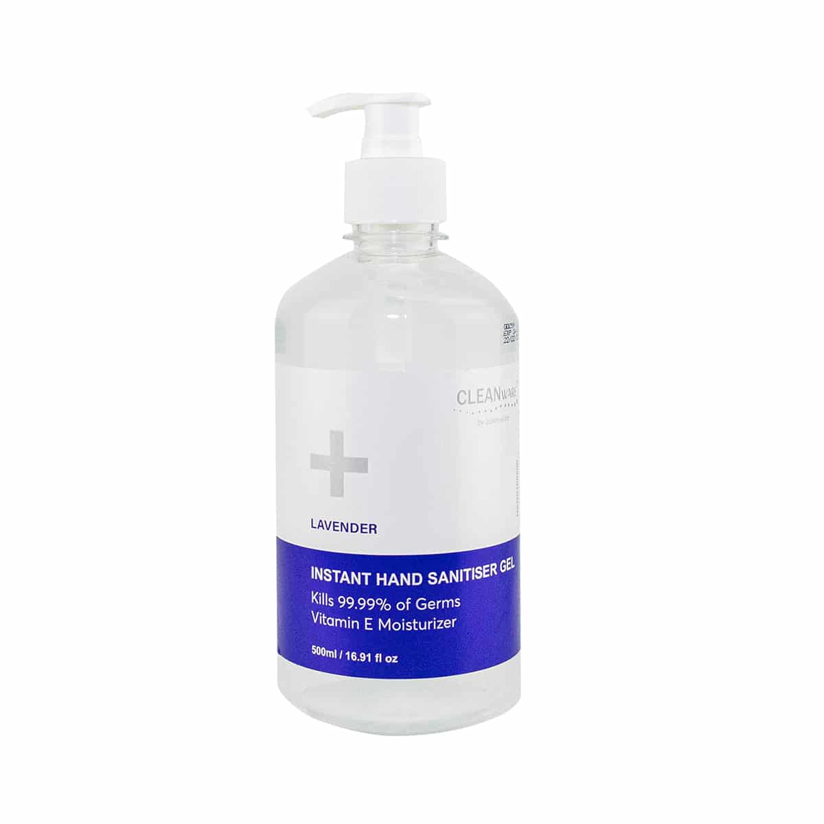 Hand sanitiser gel pump bottle
