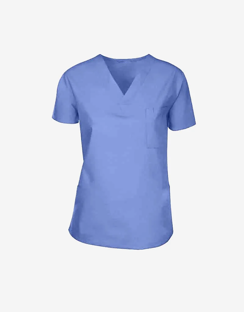 Blue scrub top